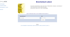 Desktop Screenshot of cylex-branchenbuch-luebeck.de