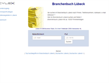 Tablet Screenshot of cylex-branchenbuch-luebeck.de